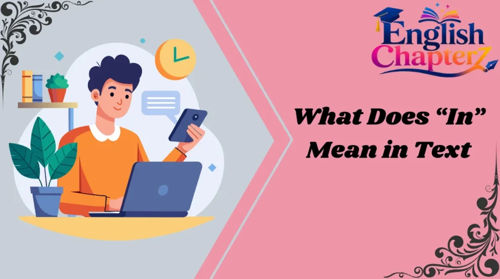 What Does “In” Mean in Text