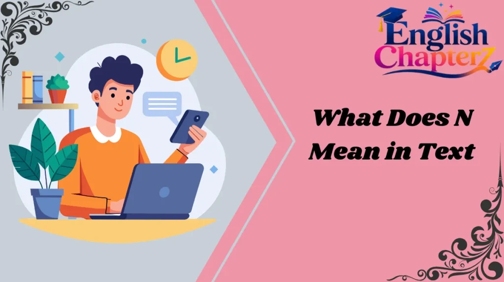 What Does N Mean in Text