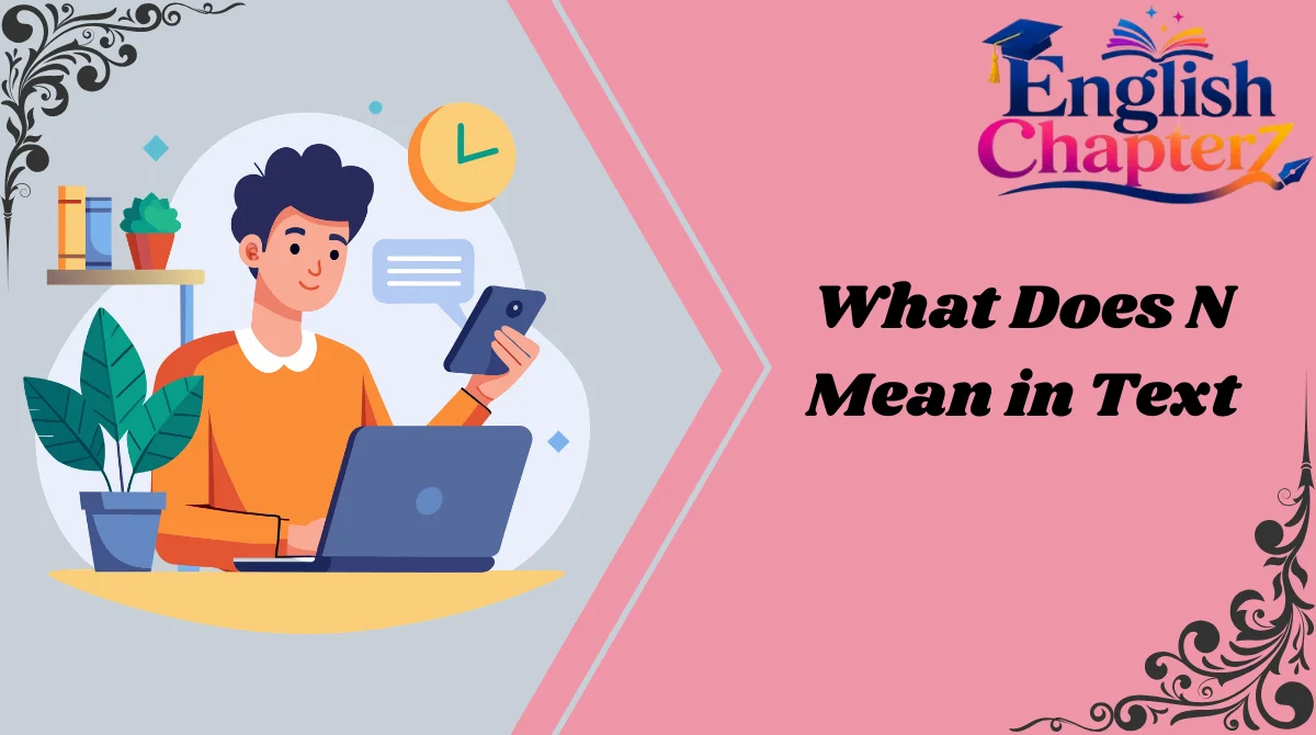 What Does N Mean in Text